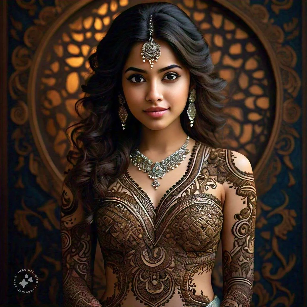 Full Body Mehndi Design AI GENERATED