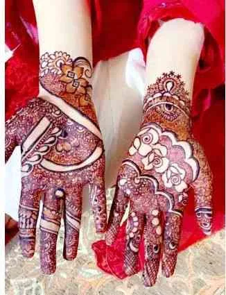 30 Best Front Hand Palm Mehndi Design Picture and Videos 1 front hand plam mehndi