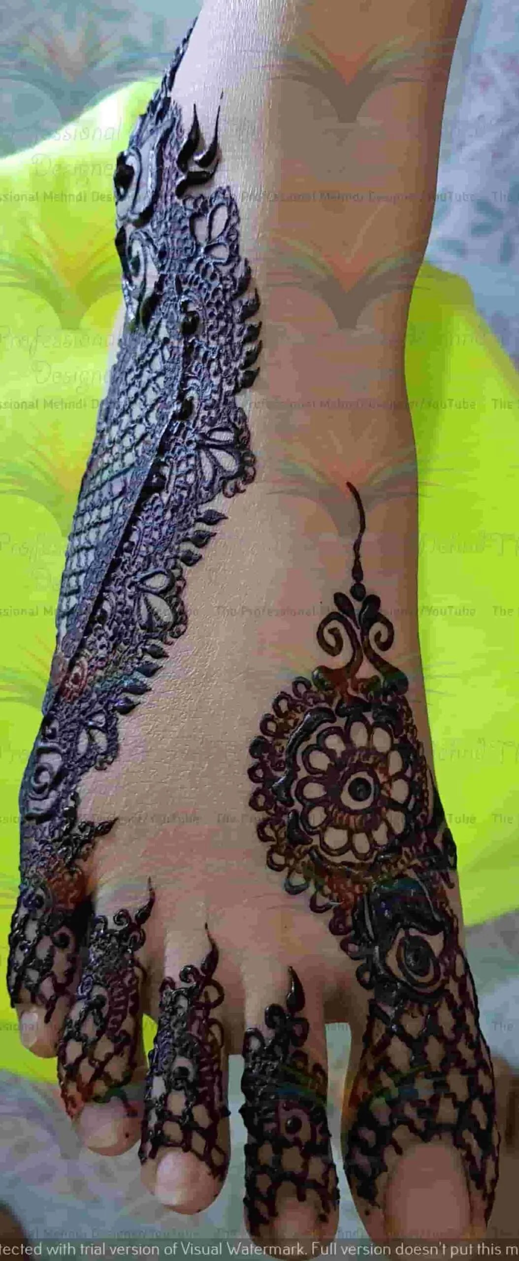 foot mehndi design