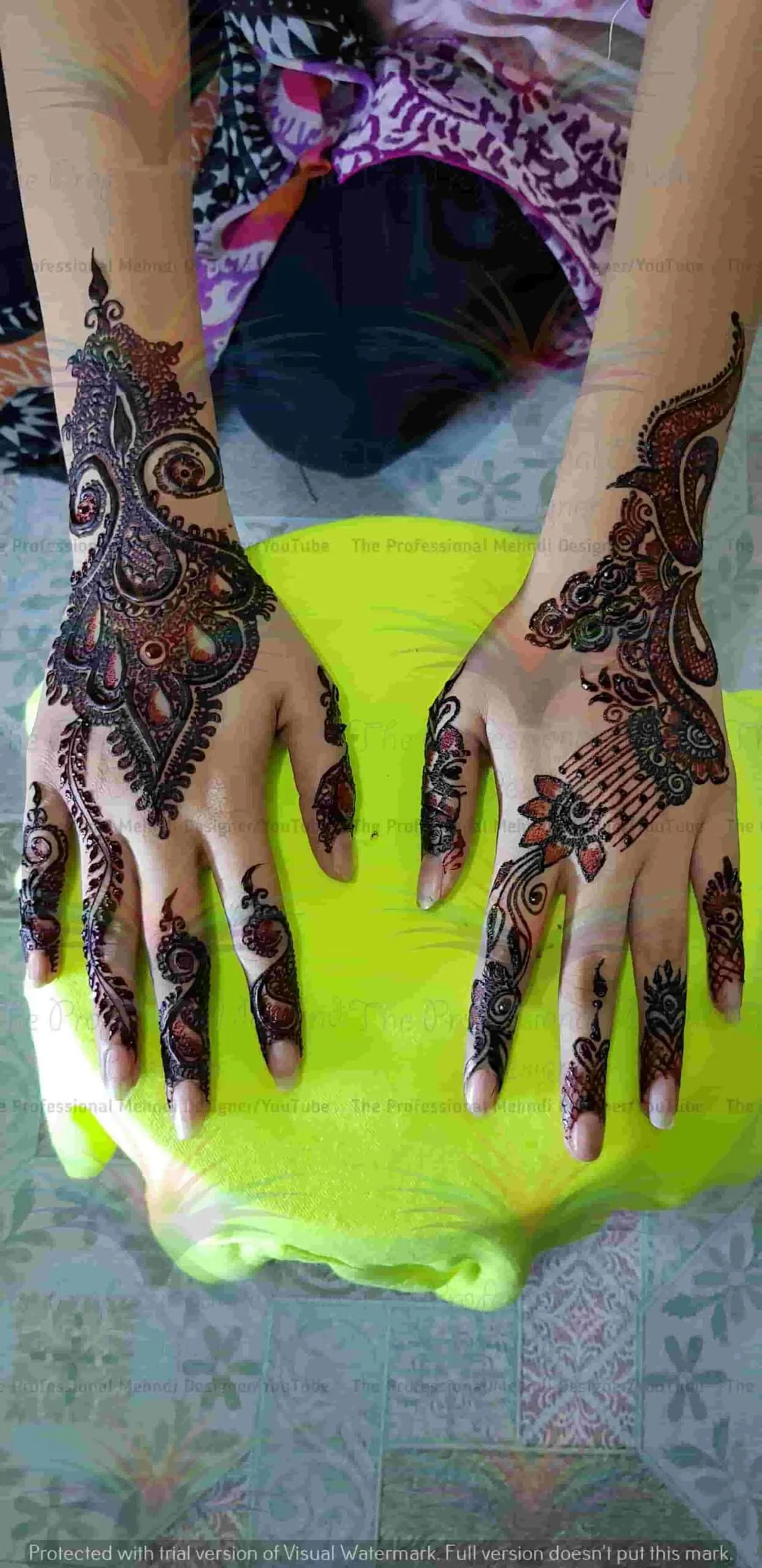 mehndi desgin back side