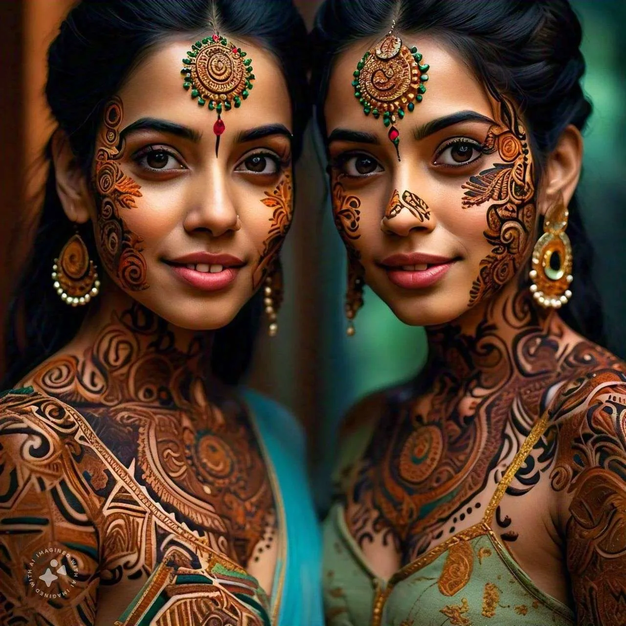 Full Body Mehndi Design AI GENERATED