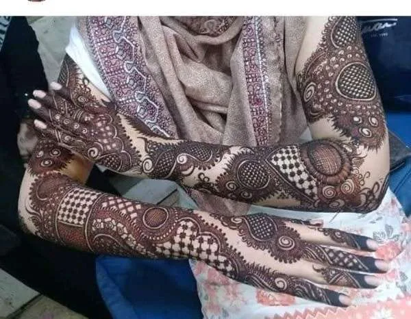 full body bridal mehndi
