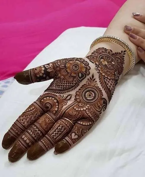 50 Best Fronthand Palm Mehndi Design Picture and Videos 57 fornt hand palm mehndi design