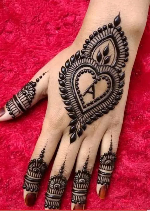 Hand backside mehndi design