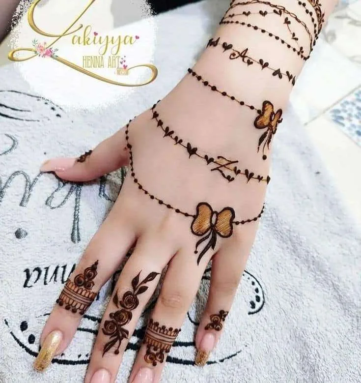 500+ Captivating Backhand Mehndi Designs: A Visual Showcase 165 Simple mehni design