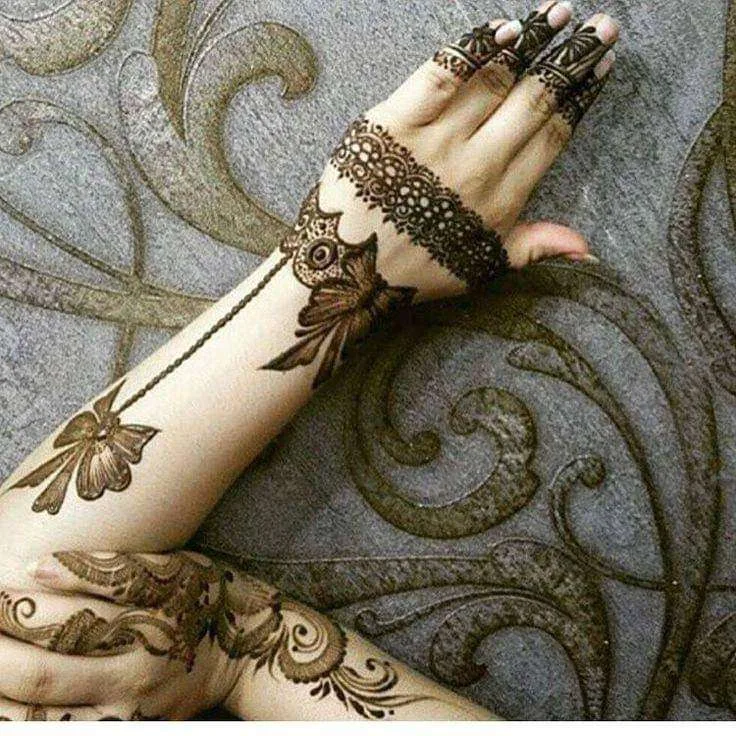 500+ Captivating Backhand Mehndi Designs: A Visual Showcase 155 Hand backside mehndi design