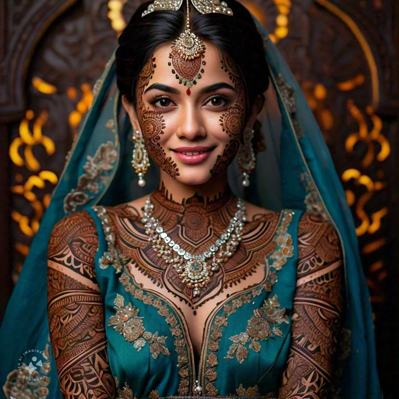 full body bridal mehndi design