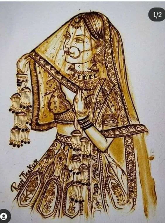 500+ Captivating Backhand Mehndi Designs: A Visual Showcase 229 doll bridal