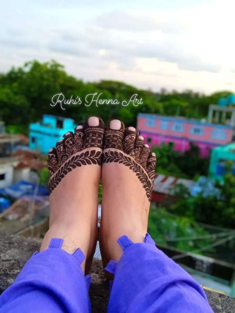 250+ Stunning Simple Mehndi Designs for Every Occasion | Simple Mehndi Designs 86 feet mehndi design