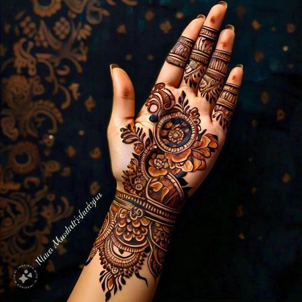 500+ Captivating Backhand Mehndi Designs: A Visual Showcase 270 ai hand design easy