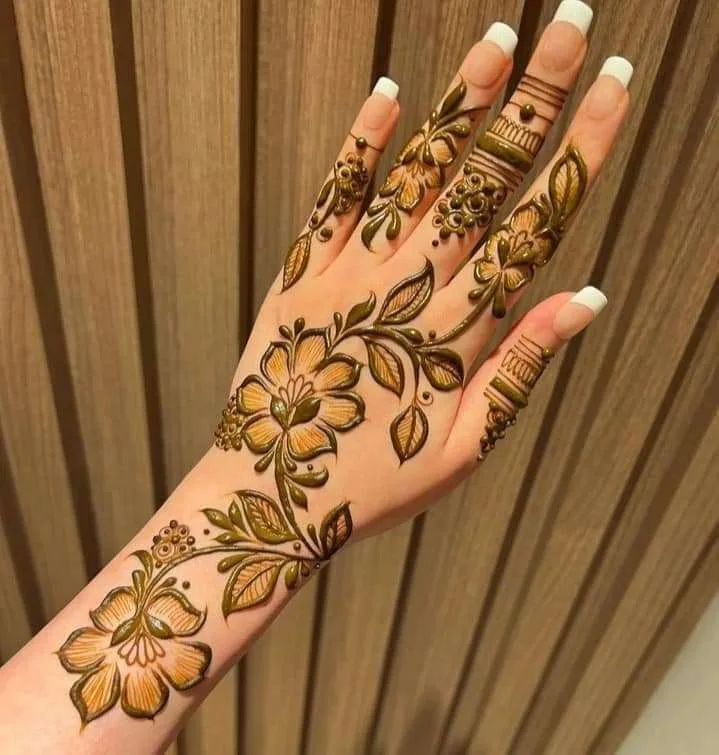500+ Captivating Backhand Mehndi Designs: A Visual Showcase 244 MEHNDI DESIGNS 108 Simple Mehndi Designs