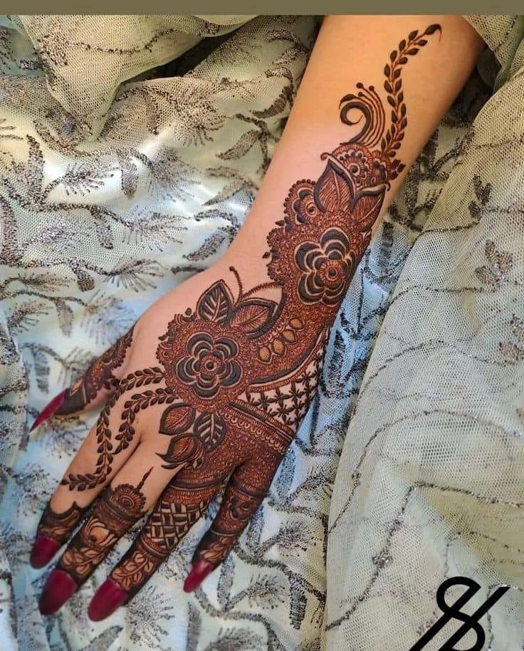 500+ Captivating Backhand Mehndi Designs: A Visual Showcase 247 MEHNDI DESIGNS 118 Simple Mehndi Designs