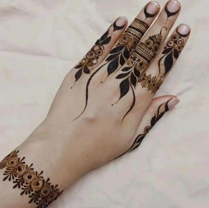 new style best unique and beautiful simple cone mehndi designs