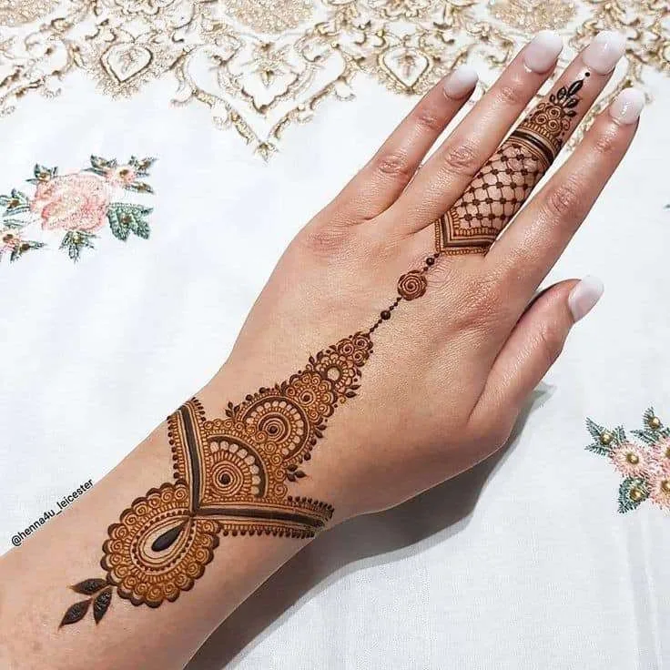 new style unique and beautiful mehndi designs on hand