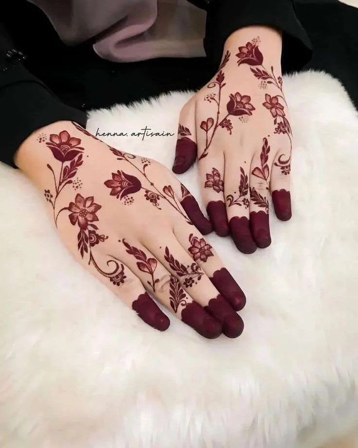 50 Best Backhand Mehndi Design Pictures and Videos 63 MEHNDI DESIGNS 246