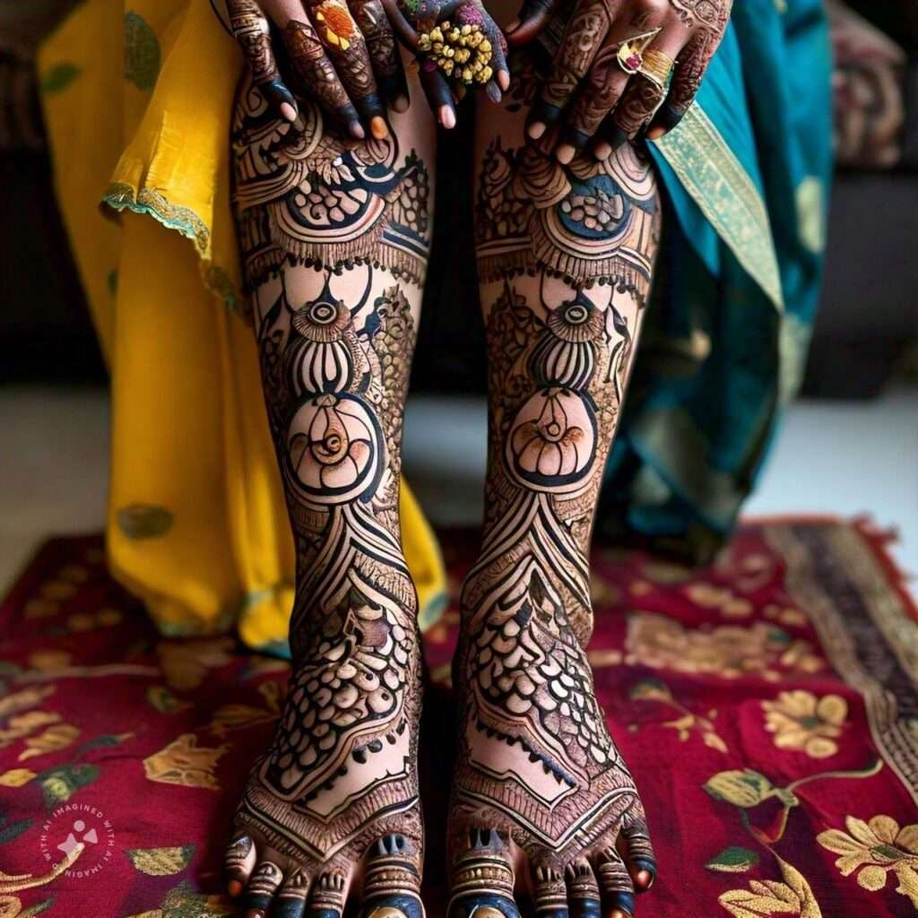 Mehndi Designs Generated by AI: Revolutionizing Traditional Art 9 ai meta mehndi design