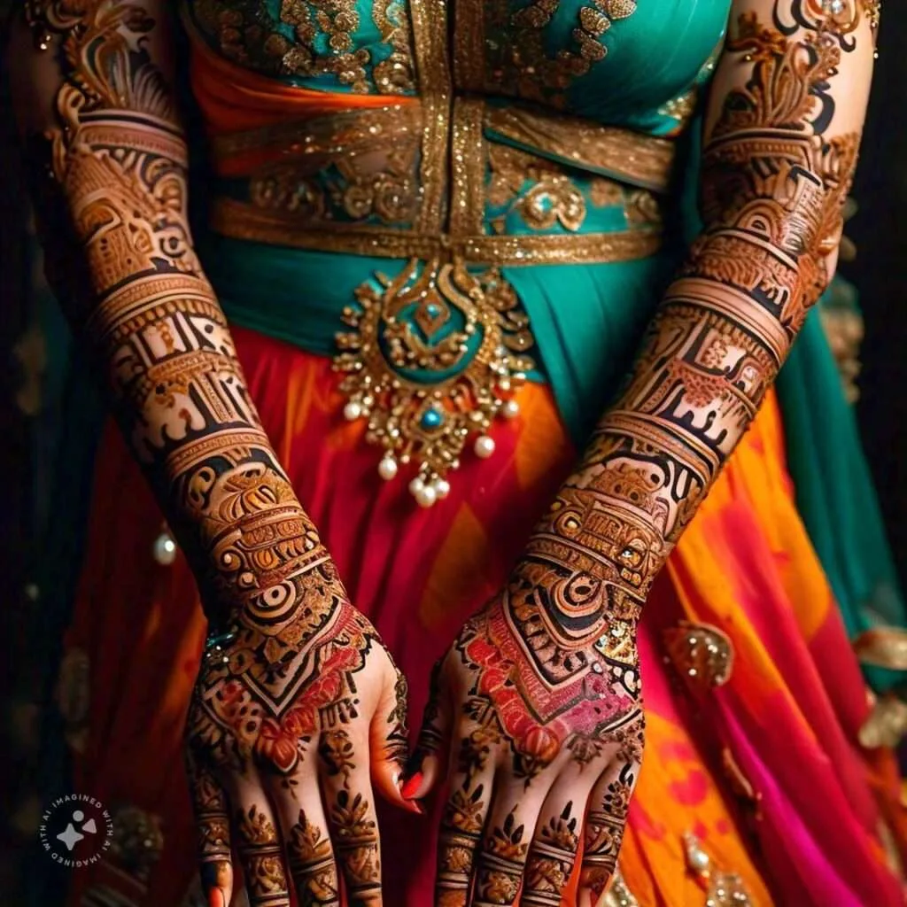 mehndi design ai generated 5