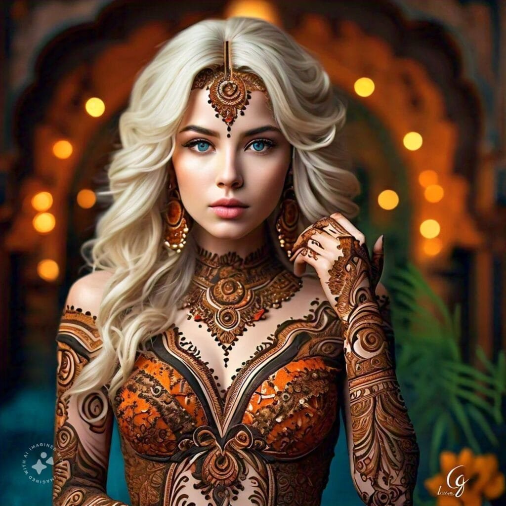 Create Mehndi Designs Using AI Tools | Show off Stylish Mehndi Designs Using Artificial Intellegence 34 AI Generated Mehndi Designs