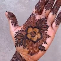 250+ Best Mehndi Designs for Hand Picture and Videos 128 front hand plam mehndi desing