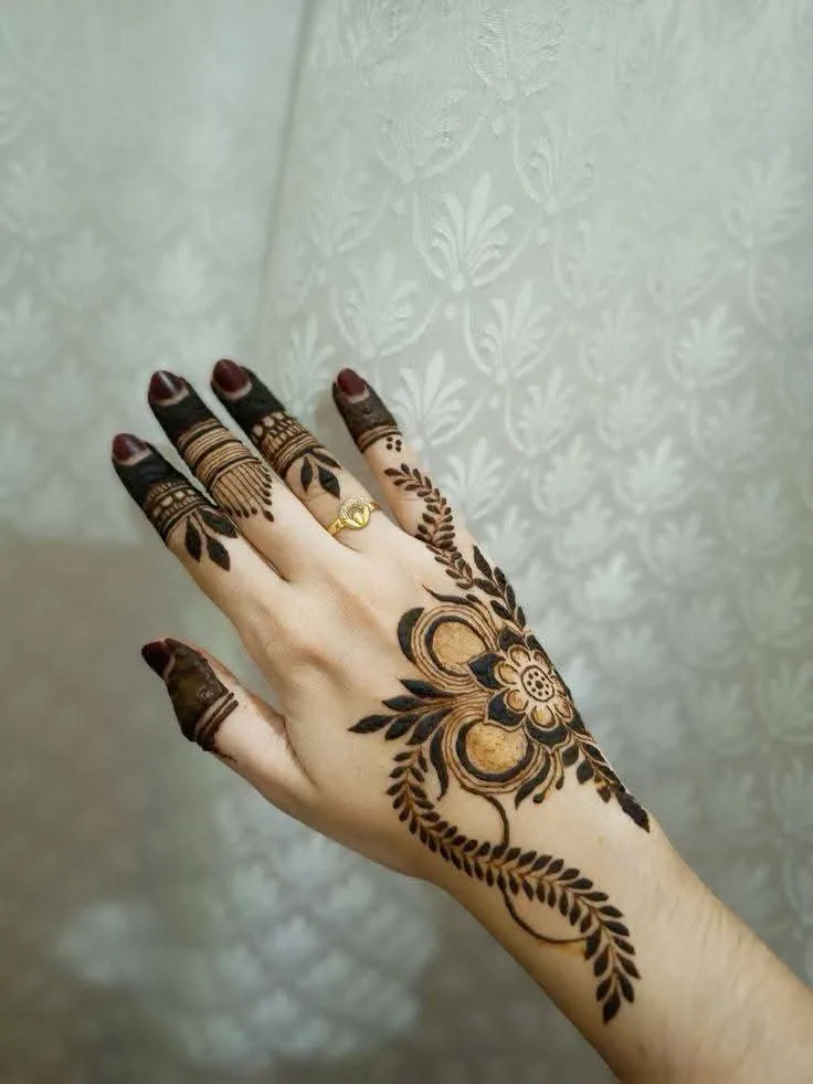250+ Best Mehndi Designs for Hand Picture and Videos 111 back hand mehndi show off