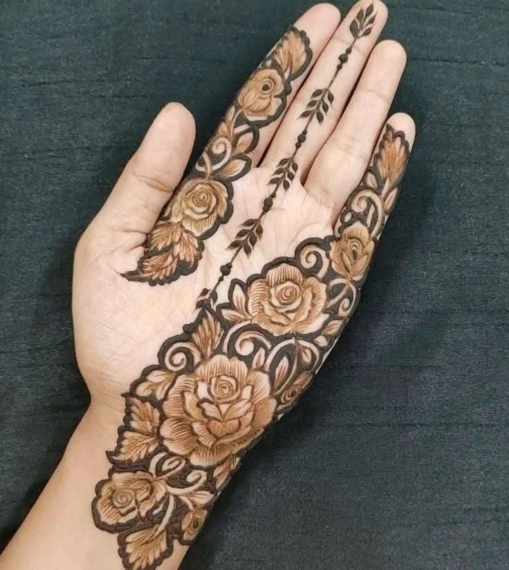 250+ Best Mehndi Designs for Hand Picture and Videos 95 beaufitul front hand mehndi design on plam