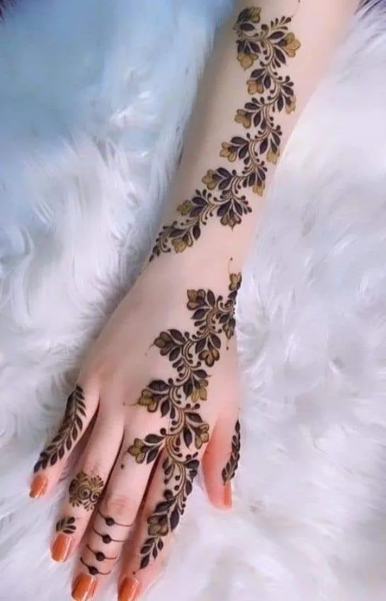 250+ Best Mehndi Designs for Hand Picture and Videos 92 beautiful mehdi deisg on white hand
