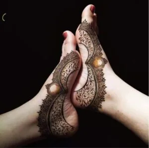 foot mehndi arabic style