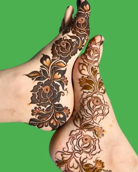 foot mehndi design both feet
