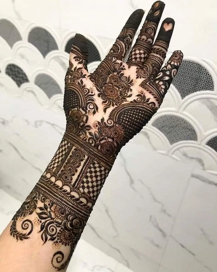 250+ Best Mehndi Designs for Hand Picture and Videos 18 plam mehndi design full hand