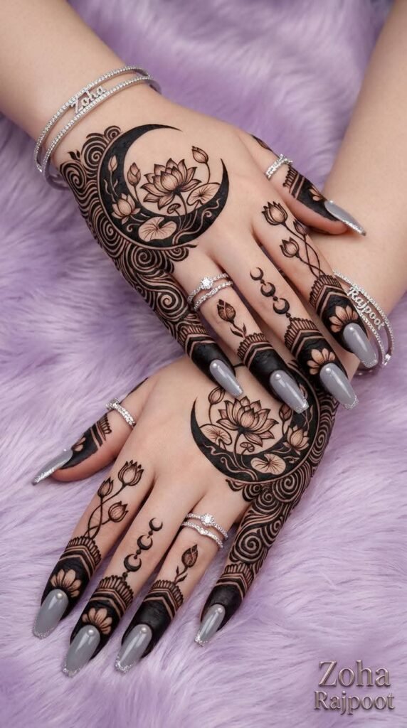 30 Best Eid Mehndi Designs 14 Chand Raat mhendi design on hand
