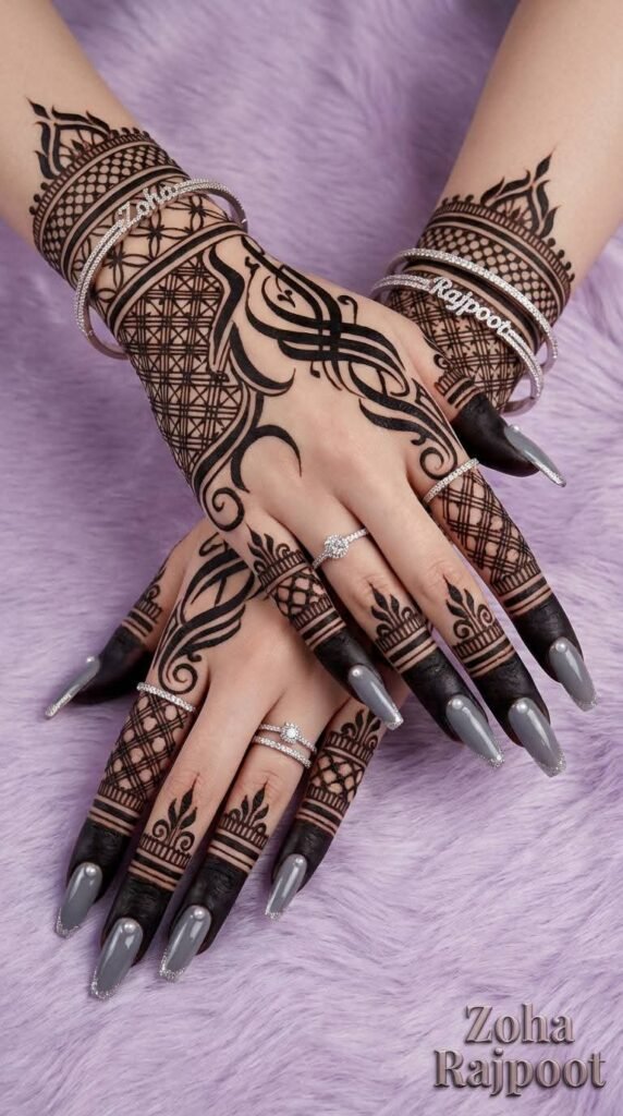 30 Best Eid Mehndi Designs 12 chand raat design of mehndi