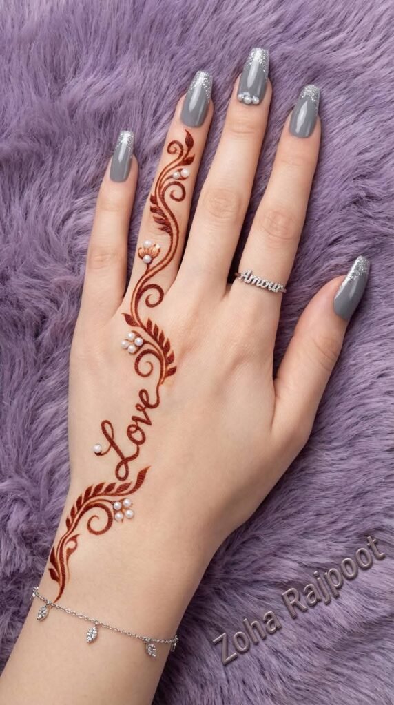 30 Best Eid Mehndi Designs 31 small cute mehndi design