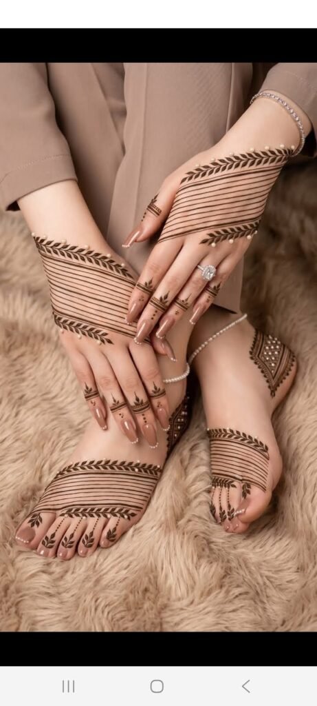 easy simple mehndi design patterns
